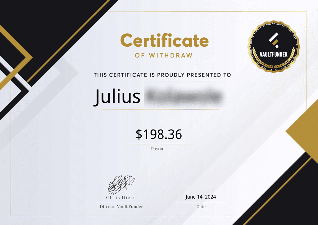 Payout certificate — Nigeria